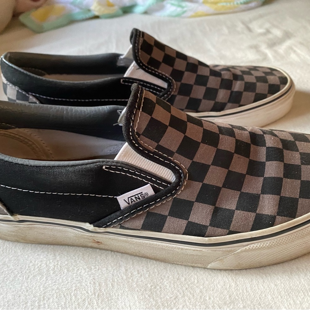 Black Checkered Vans - Picture 3 of 3